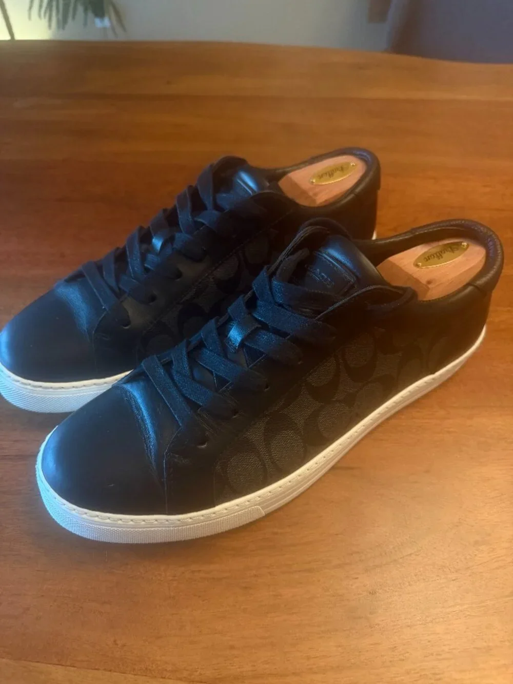 Men's Coach Shoes - Black with Logo - Size 12